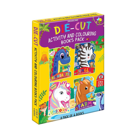 Die-cut Activity and Colouring Books Pack